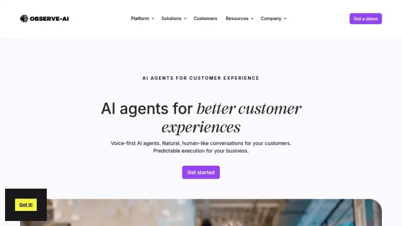 Observe.AI screenshot