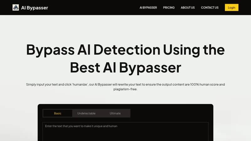 ai bypasser website