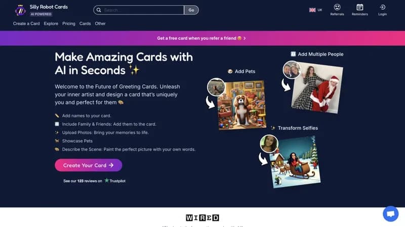 Silly Robot Cards screenshot