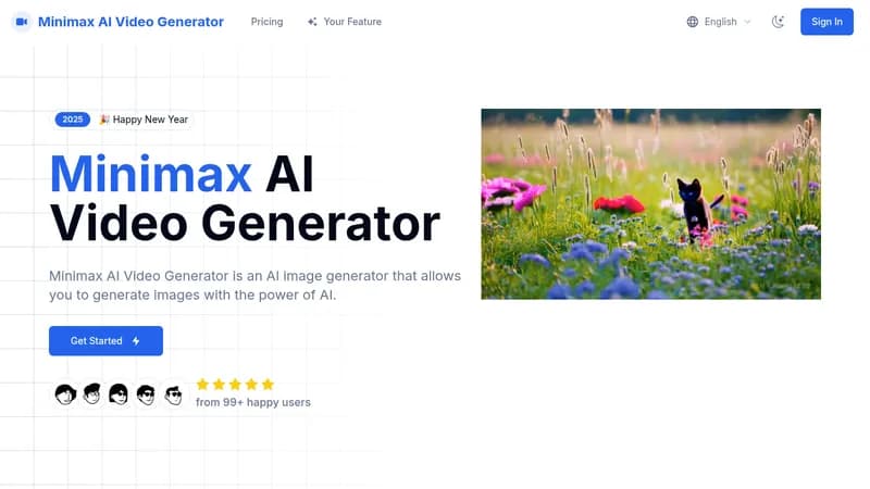 minimax ai video generator website