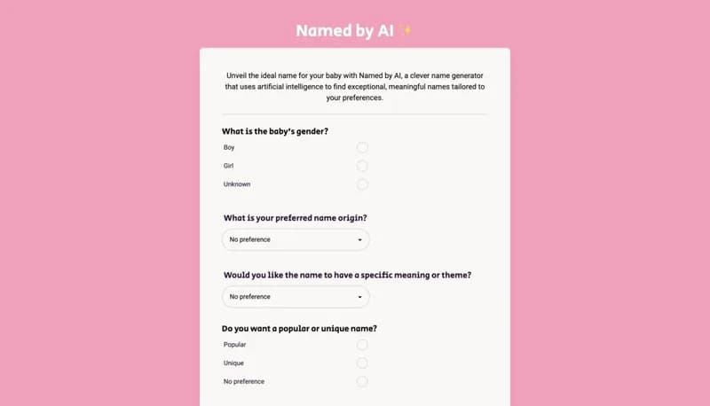 Named by AI screenshot