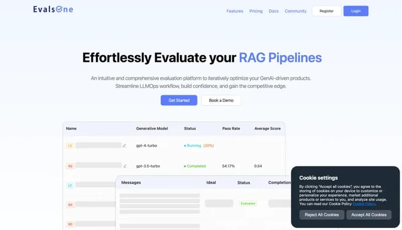 EvalsOne screenshot