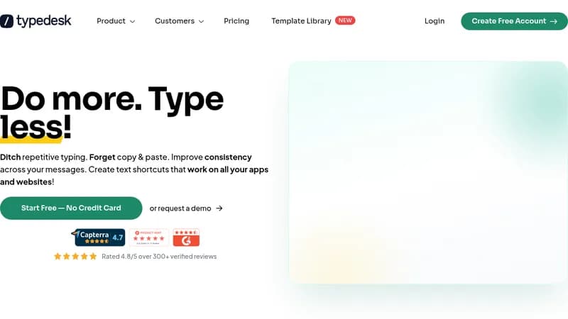 typedesk website