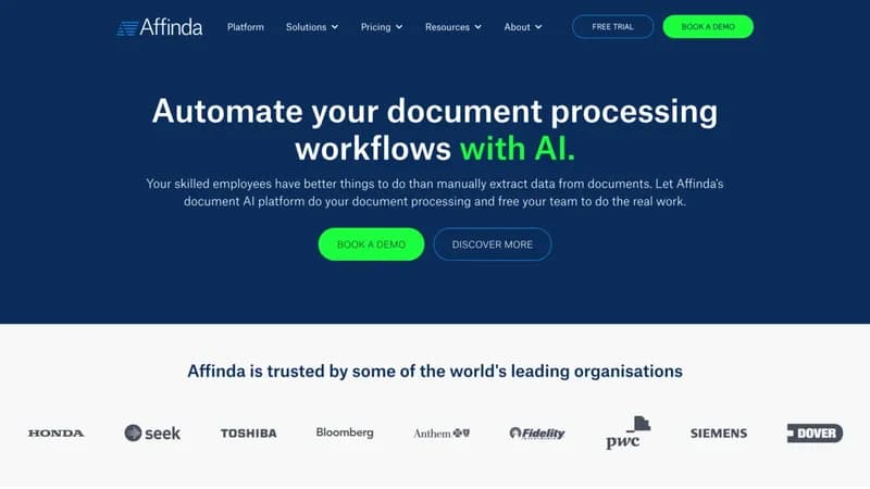 Affinda screenshot