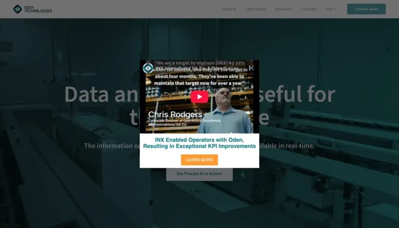 Oden Technologies screenshot