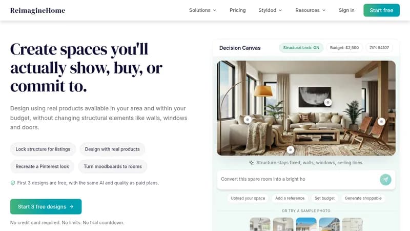 reimaginehome website
