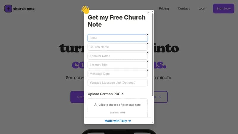 church note website