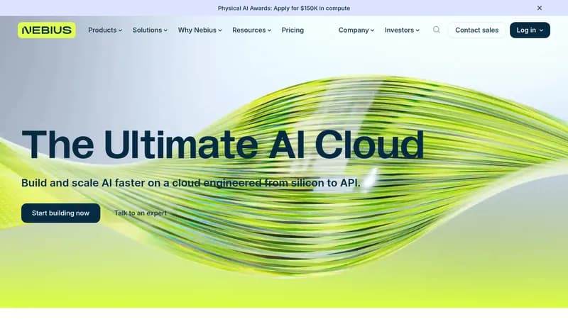 nebius ai cloud website