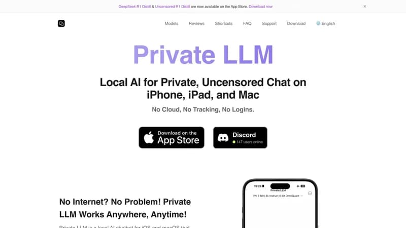 Private LLM screenshot