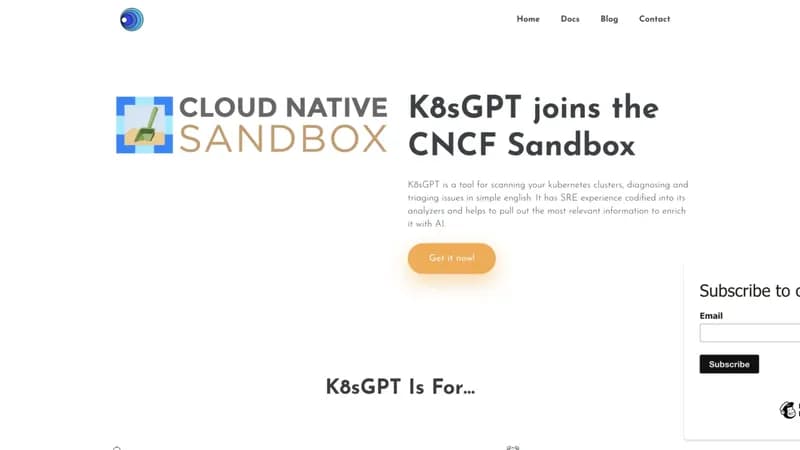 K8sGPT screenshot