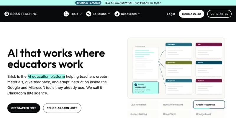 brisk teaching website