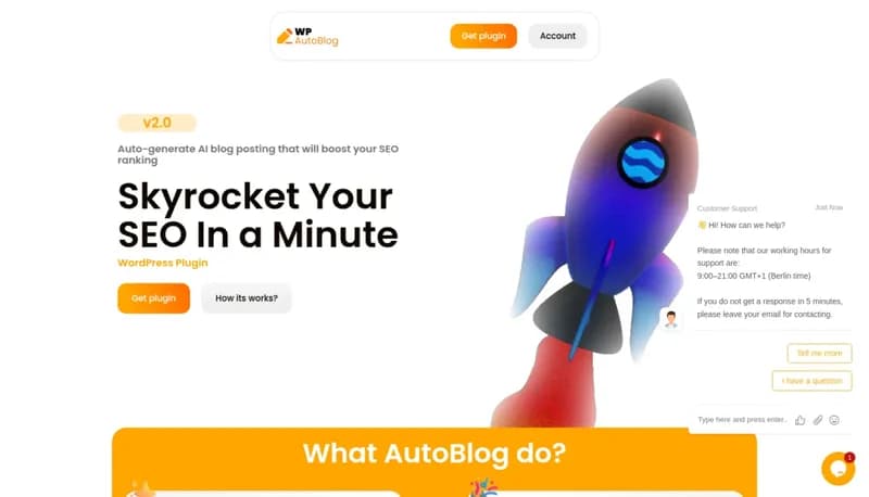WP AutoBlog screenshot
