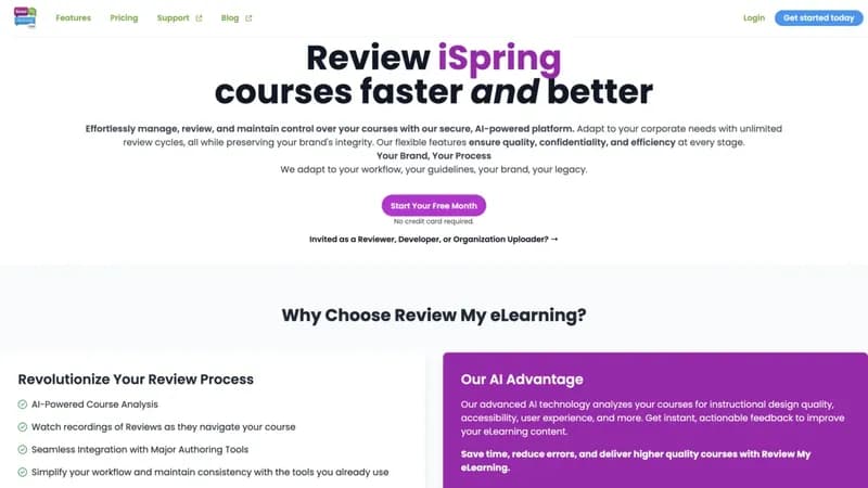 Review My eLearning screenshot