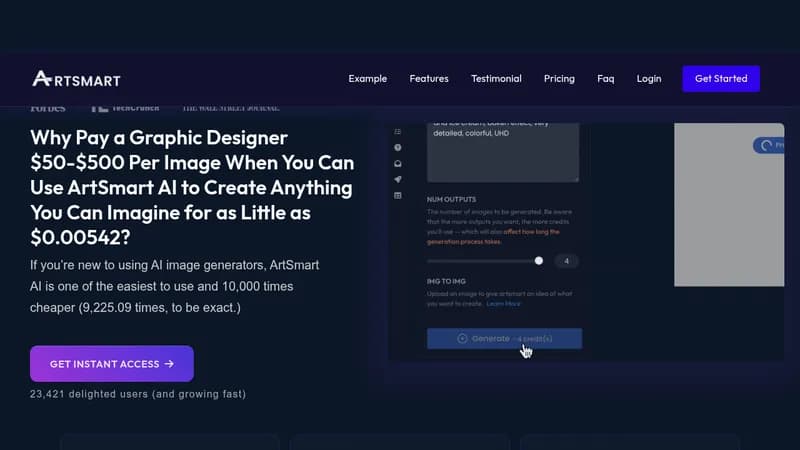 artsmart ai website