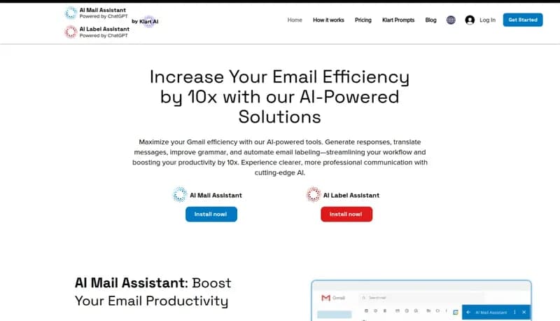 AI Mail Assistant screenshot