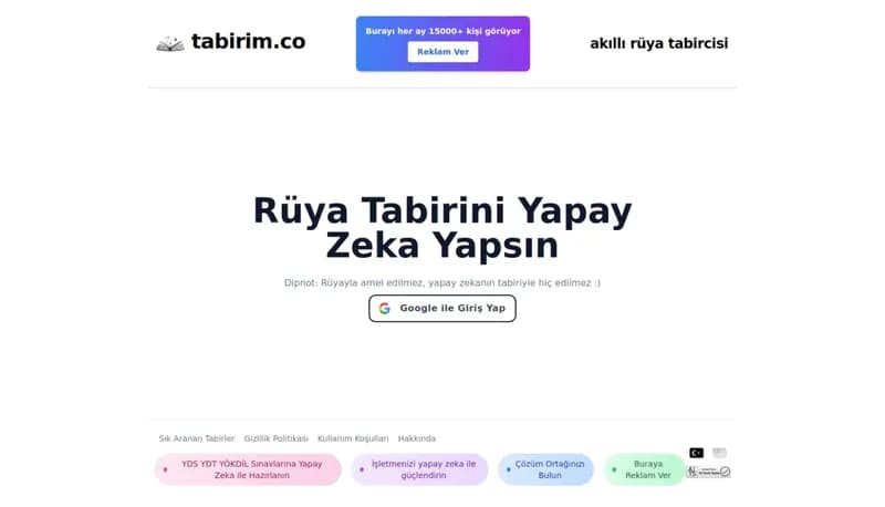 Tabirim screenshot