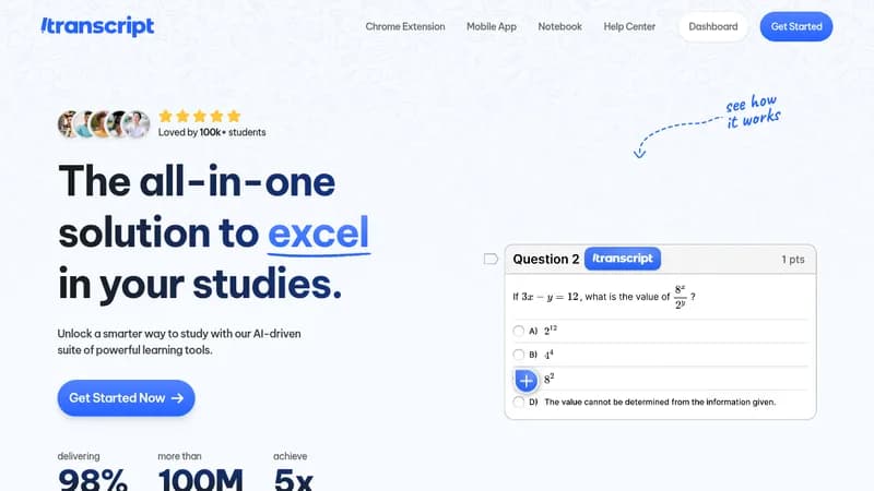 transcript website