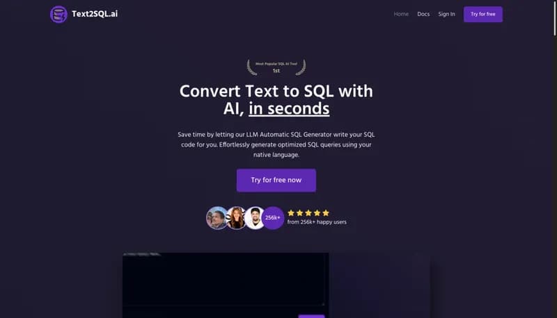 Text2SQL.ai screenshot