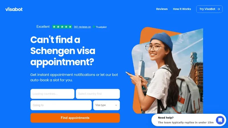 visabot website