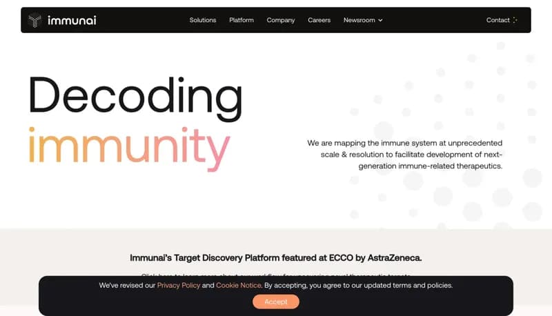 Immunai screenshot