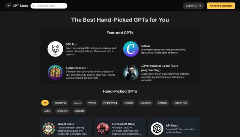 GPT Store screenshot