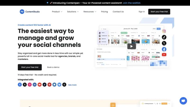 ContentStudio screenshot