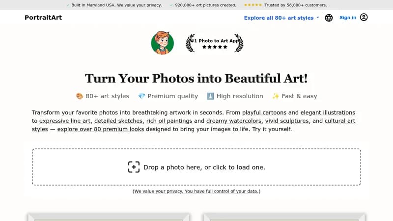 portraitart website