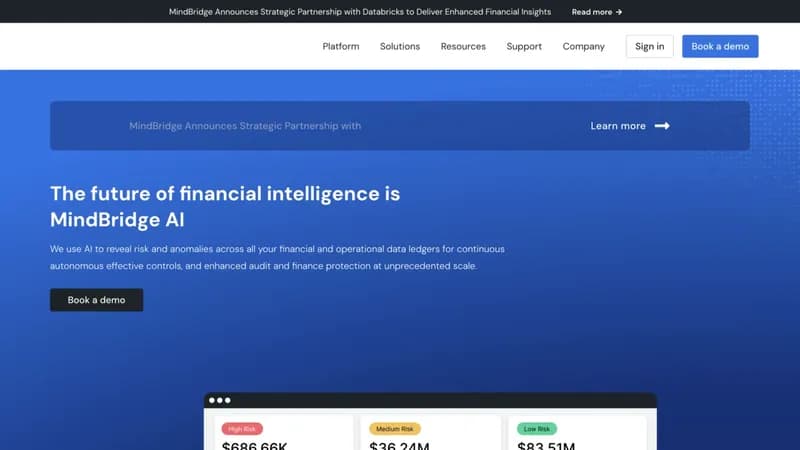 MindBridge AI screenshot