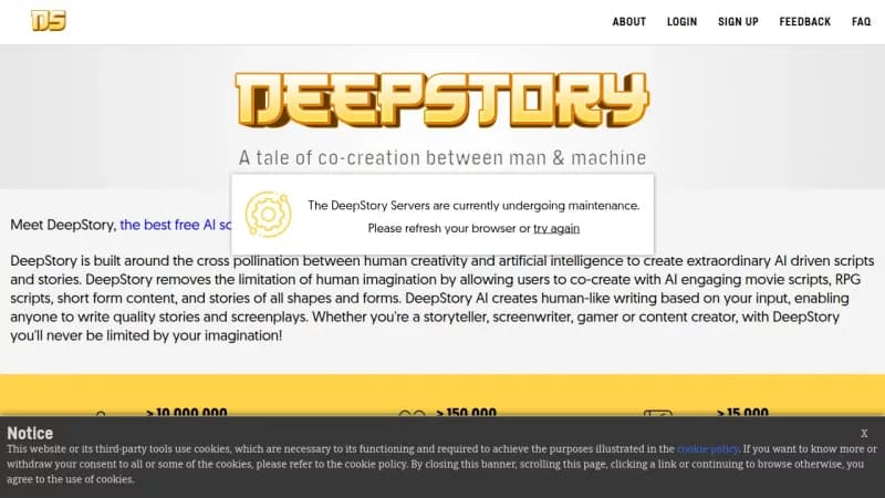 DeepStory screenshot