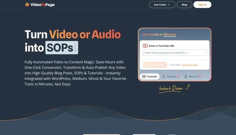 VideoToPage screenshot