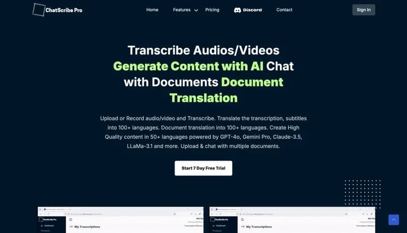 ChatScribe Pro screenshot