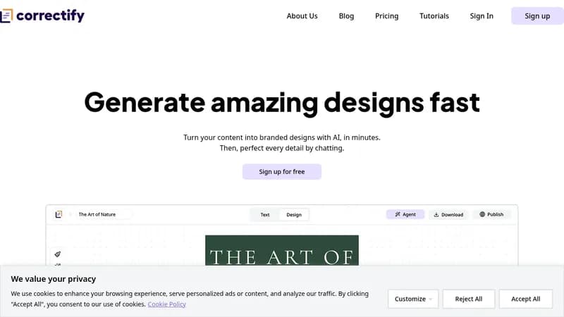 correctify website