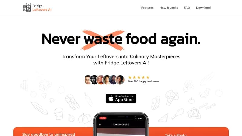 fridge leftovers ai website