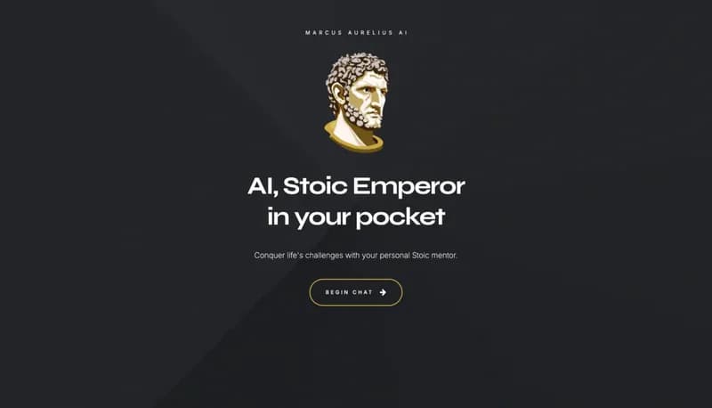 Marcus Aurelius AI screenshot