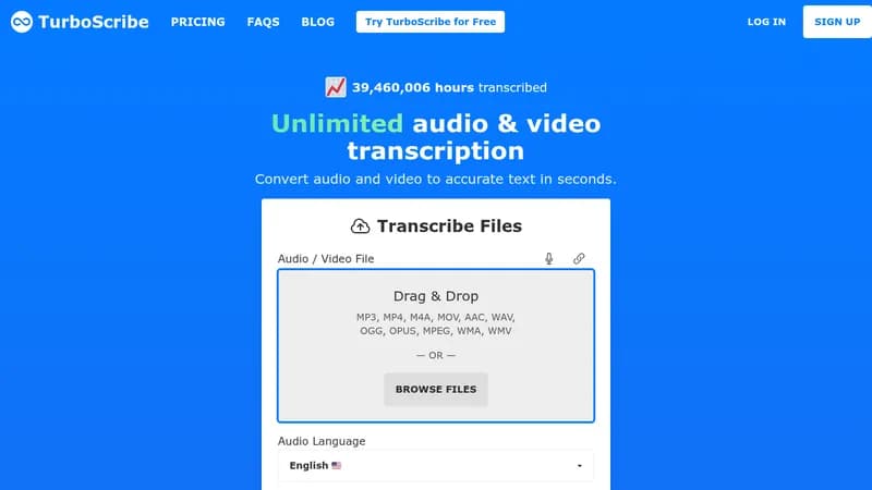 turboscribe website