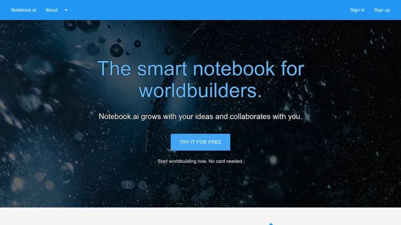 notebook.ai website