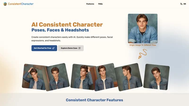 consistent-character.com screenshot