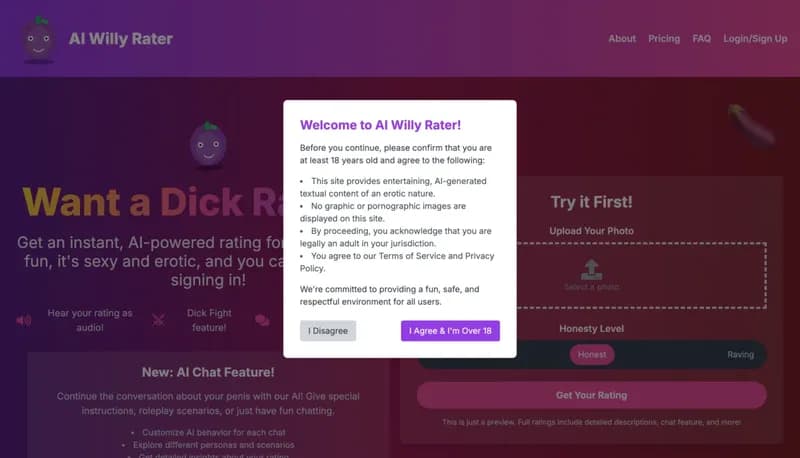 Rate My Willy screenshot