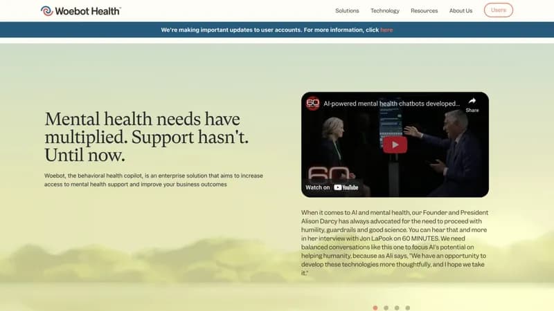Woebot Health screenshot