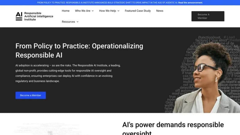 Responsible AI Institute screenshot