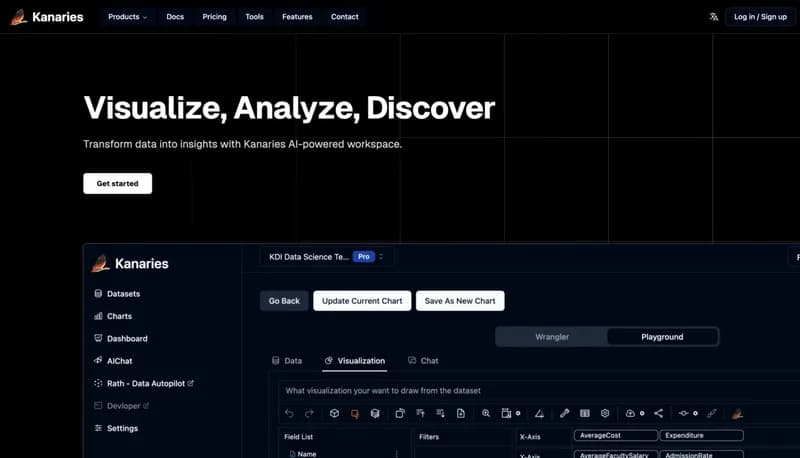 Kanaries screenshot