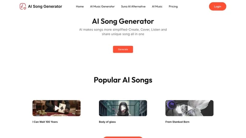 AI Song Generator screenshot