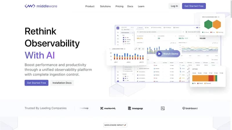 Middleware screenshot