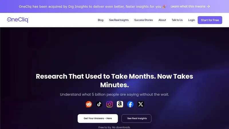 onecliq website