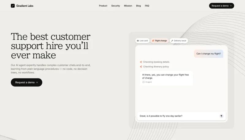 Gradient Labs screenshot