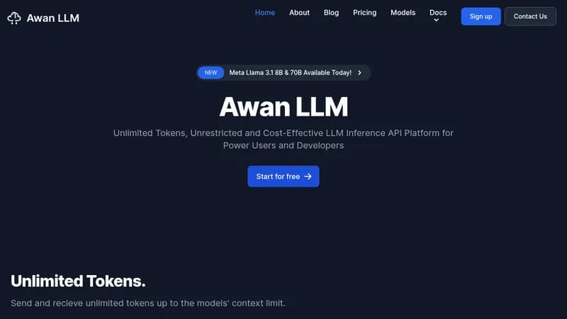 awan llm website