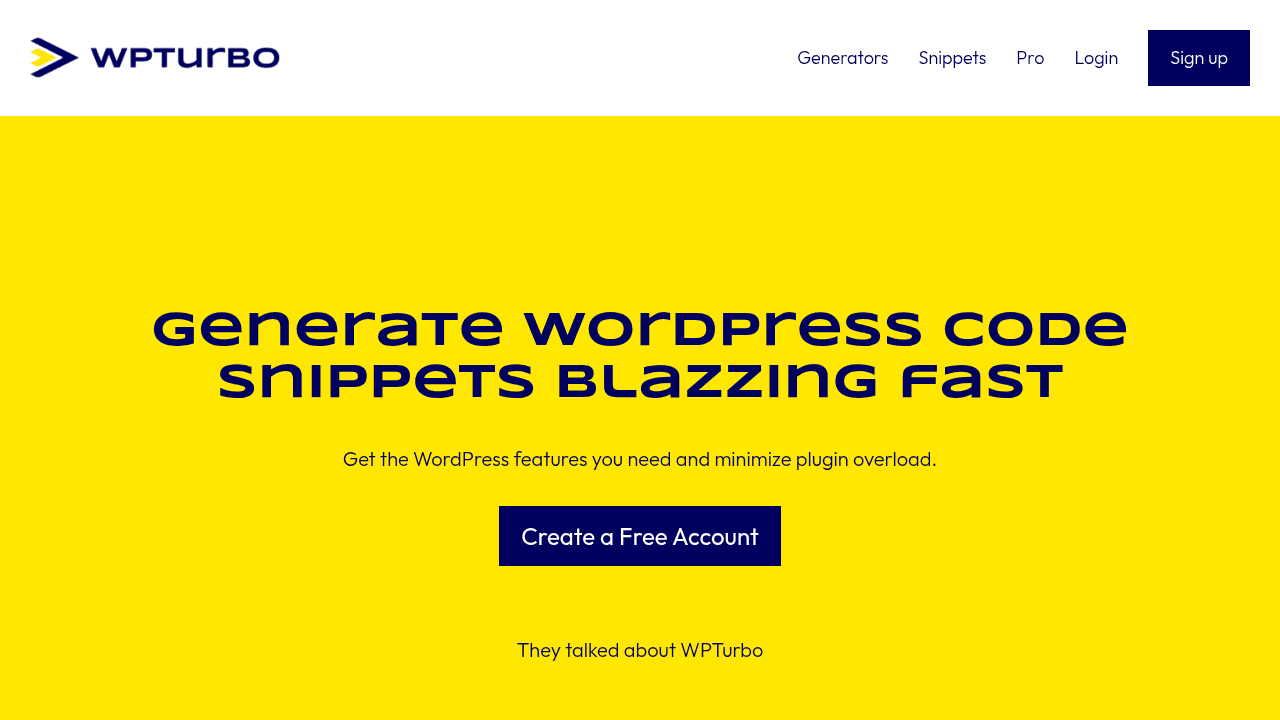 wpturbo website