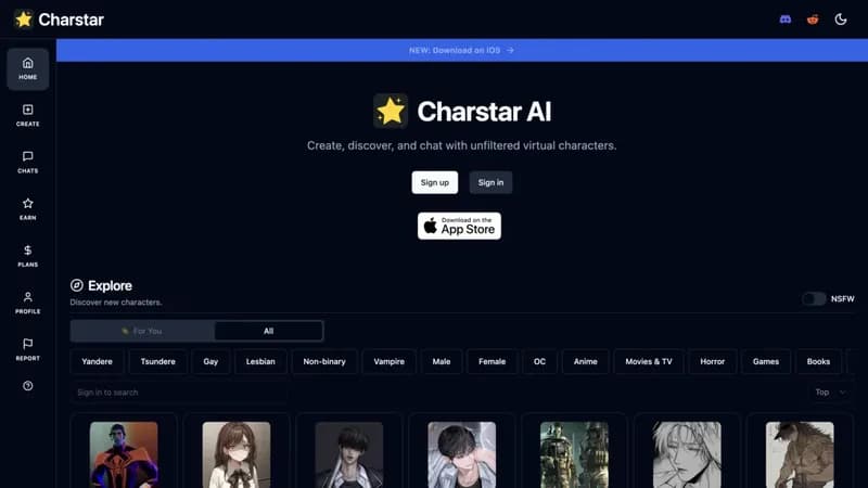 Charstar AI screenshot