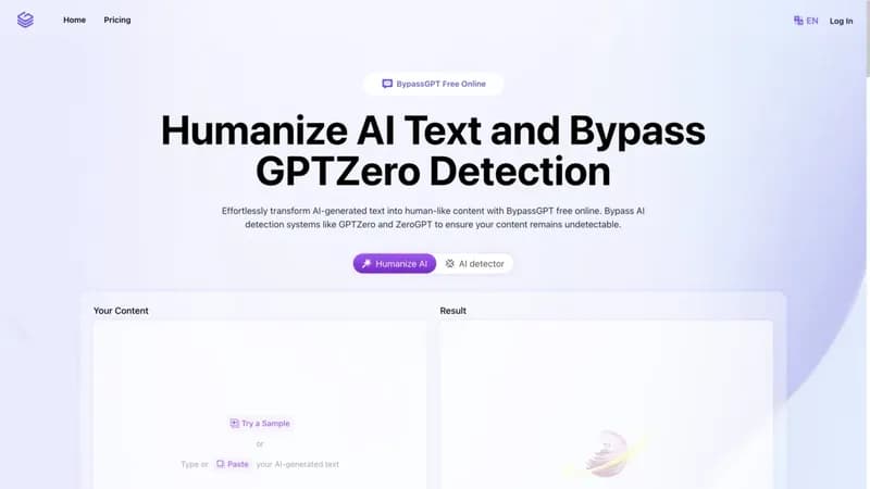 BypassGPT screenshot