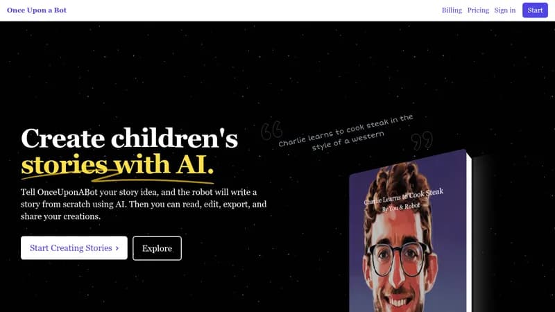 onceuponabot website